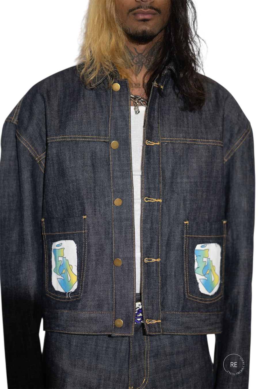 NYC Selvedge Denim Cropped Jacket