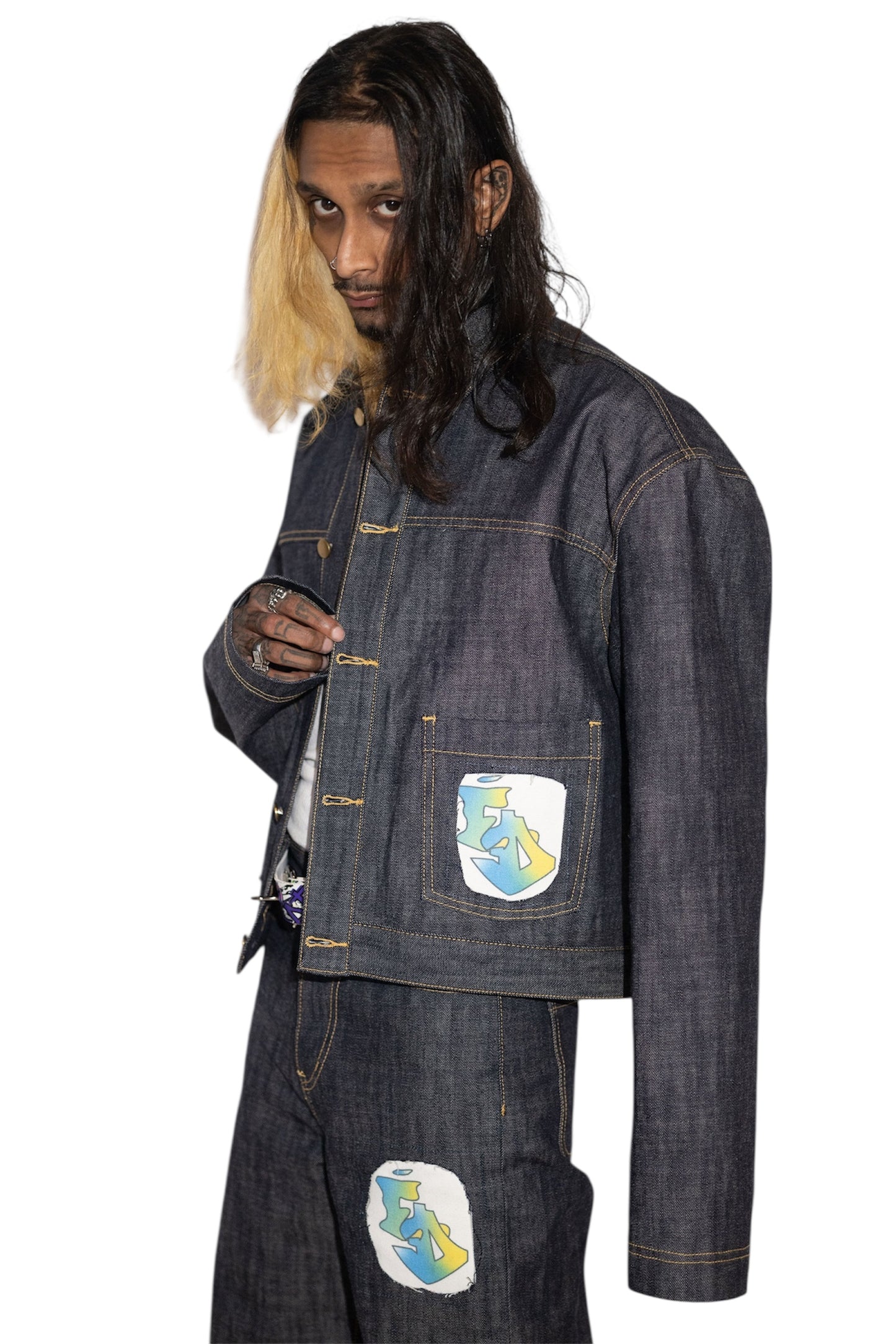 NYC Selvedge Denim Cropped Jacket