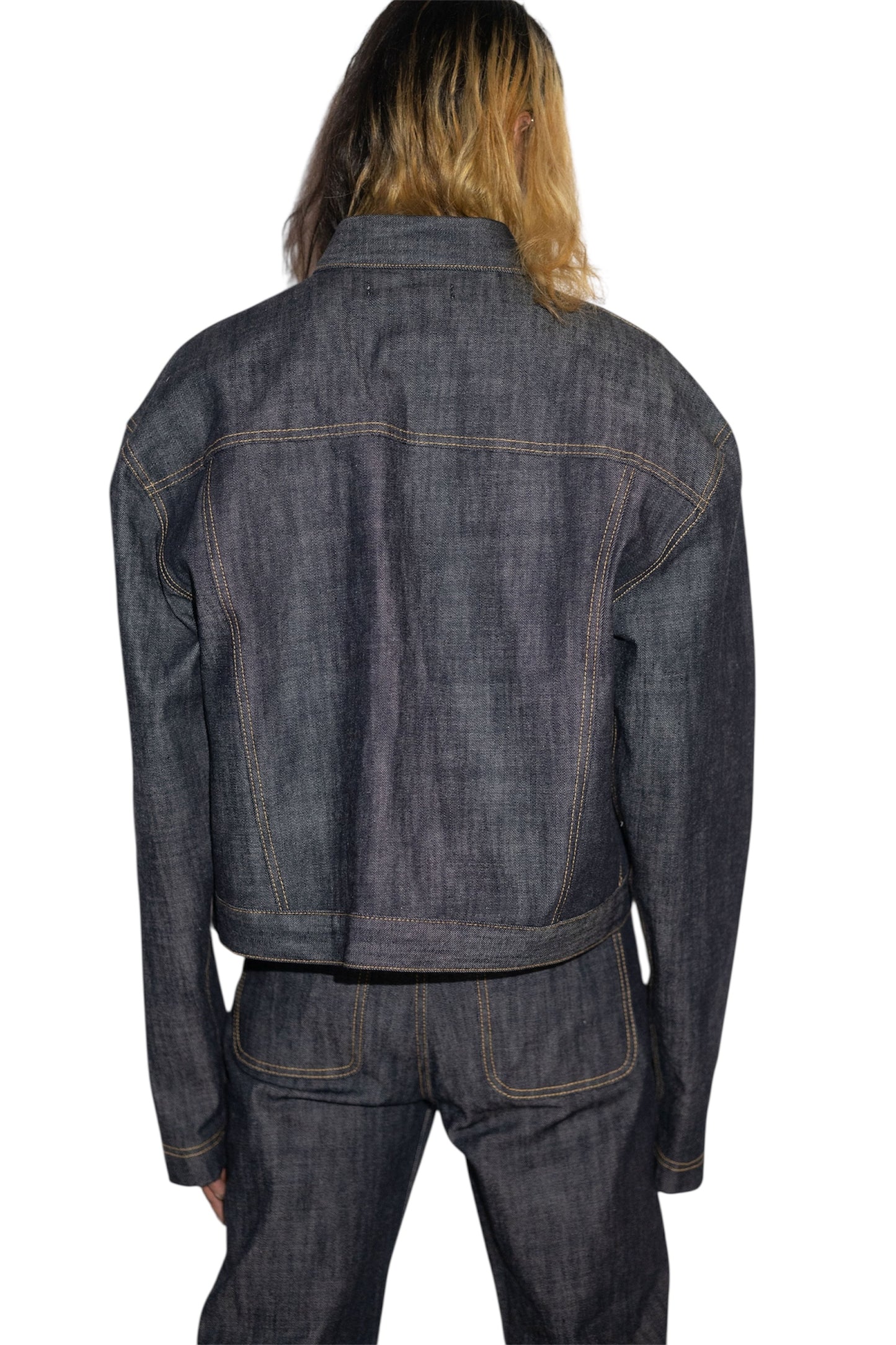 NYC Selvedge Denim Cropped Jacket